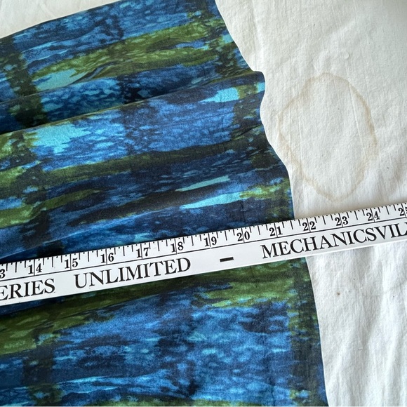 Talbots Petite Watercolor Fit and Flare A-Line Pleated Skirt - Picture 14 of 14